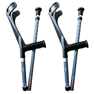 ALDDPWE Autopeck Forearm Crutches Ergonomic Handle with Comfy Grip High Density Sturdy Aluminum 300lb Max Lightest Crutch 1 Pair,TURBO_LOADING_TEXT:Loading your order