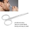 Round Nose Hair Scissors, Stainless Steel Eyebrow Scissors Mustache Scissors Safe Trimming Scissors for Eyebrows and Nose Hair for Men and Women Use view 3