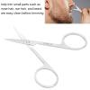 Mustache Scissors, Stainless Steel Eyebrow Trimming Scissors Eyebrow Scissors Nose Hair Scissors Professional Beauty Scissors for Hair Cutting for Home and Travel Use view 4