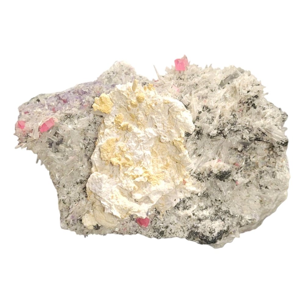 Rhodochrosite, Quartz, Pyrite, Galena, Fluorite Sweet Home Mine North America Mineral Fossils Stone Healing Crystals RHSH3 Geofossiles