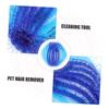 HOMSFOU Washing Machine Lint Hair Remover Balls 6pcs Small Blue Anti-winding Laundry Fur Catcher Reusable Pet Hair Remover for Clothes Cleaning view 3