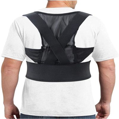 XFZJCHAP Posture Corrector Protection Back Shoulder Posture Correction Band Humpback Back Pain Relief Corrector Breathable Brace (Size : Small) Feito na China