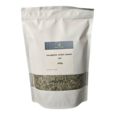 Eucalyptus Dried Leaves Cut, Loose Herbs for Tea, 100g (500g)