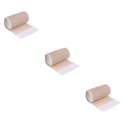 Didiseaon 3rolls Cotton Compression Wrap for Fitness Self- Elastic Cotton Elastic Compression Wrap for Sports and Workout Scenarios