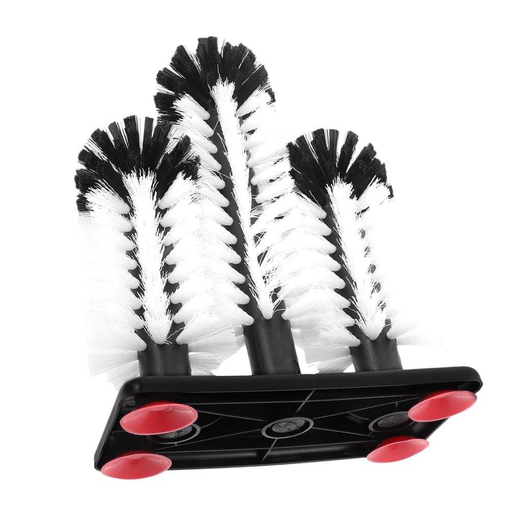 TOPBATHY Suction Cup Cleaning Brush for Water Bottle and Glass Cup Multi Functional Household Cleaning Brush Soft Bristles for Kitchen and Bathroom Use