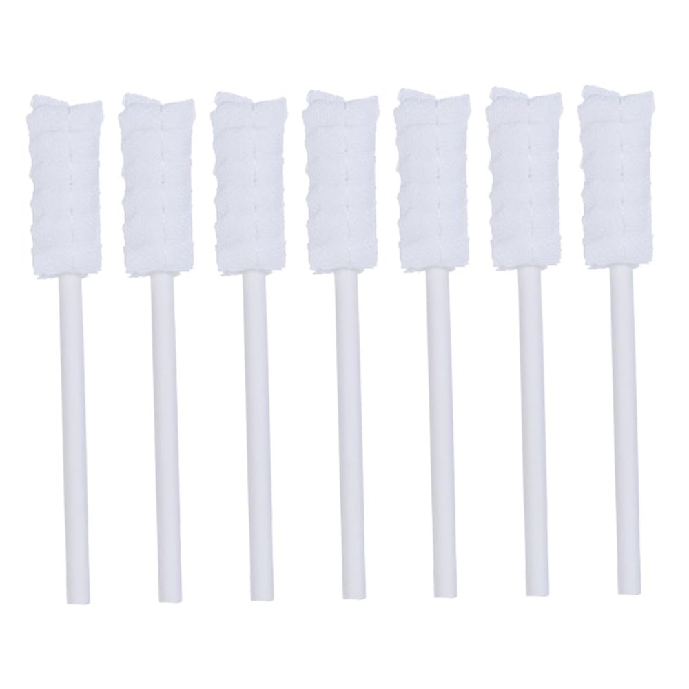 Healvian 10pcs Gauze Oral Care Cleaning Brush for Baby Newborns Disposable Dental Swabs Soft Absorbent White