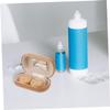 Healeved Cosmetic Lens Box Portable Holder Retro Case for for Contact Storage and Travel Use view 3