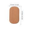 FRCOLOR Retro Leather Wood Grain Box Cosmetic Lens Organizer Portable Case for Girls Contacts Storage view 3