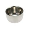 Beatifufu Stainless Steel Shaving Soap Bowl Brush Stand Holder Rust Resistant for Shaving Brush Dad Husband Grooming view 1