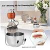 Beatifufu Stainless Steel Shaving Soap Bowl Brush Stand Holder Rust Resistant for Shaving Brush Dad Husband Grooming view 2