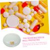 Gogogmee 2pcs Portable Case Organizer Small Case Container for Outdoor Travel for Daily Pill Box Organiser Needs view 3