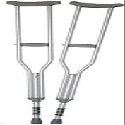 SJHDHDA Crutches for Adults Underarm Crutch Armpit Retractable Double Crutches Elderly Walking Stick Aluminum Alloy Handicapped Fracture Walker Great for Travel or Work (2pcs M) Learned extensively