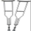 SJHDHDA Crutches for Adults Underarm Crutch Armpit Retractable Double Crutches Elderly Walking Stick Aluminum Alloy Handicapped Fracture Walker Great for Travel or Work (2pcs M) Learned extensively view 1