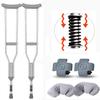 Crutches for Adults Underarm Underarm Crutches for Adjustable Underarm Adult Crutches with Damping Spring, Height Adjustable, Heavy Duty, Avoid Armpit Swelling Pain, 2X Crutches Ti Learned extensively view 1