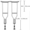 Crutches for Adults Underarm Underarm Crutches for Adjustable Underarm Adult Crutches with Damping Spring, Height Adjustable, Heavy Duty, Avoid Armpit Swelling Pain, 2X Crutches Ti Learned extensively view 2