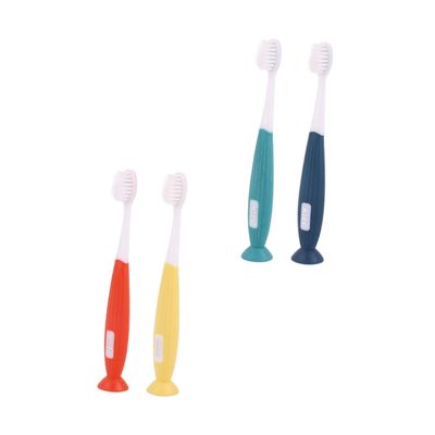 FRCOLOR 4pcs Boys and Girls Toothbrush Oral Care Tool Small Toothbrush for Boy Girl 's Teeth Cleaning Soft Bristles