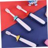 FRCOLOR 3pcs Boy Girl's Toothbrush Cartoon Manual Boys and Girls Toothbrush Soft Bristles for Teeth Cleaning Brush Dental Care Tool for Girl First Use Random Color view 3