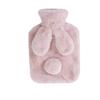CaFfen Hot Water Bottle 500/1000ml Hot Water Bottle Soft Cover Rabbit Shape Cute Warm Water Bag Keep Warm In Winter Portable Hand Warmer Supplies Hot Water Bag(Pink 500ML) view 1