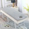 3cm Thick Square Head Beauty Bed Mattress in Solid Gray Color for Spa Massage Table Salon Foam Mattress Topper with Cushions 70x190cm view 1