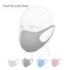 3-Layer Sponge Mask Anti-dust Anti-saliva Mouth-mask Reusable Unisex Mouth Shield Full White view 4