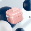 Denture Case w/Strainer Basket Bath Cleaning Soaking for Night Guard Pink view 4