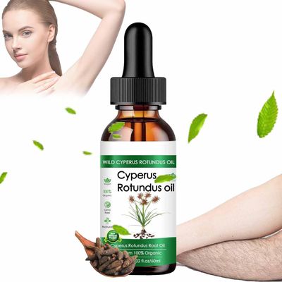 Cyperus Rotundus Oil, New Cyperus Rotundus Oil for Hair Removal, 60ml Natural Cypress Oil Hair Removal for All Skin Types (1)