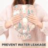 1L Large Hot Water Bottle with Soft Cover, Cute Cartoon Llamas and Cactus Transparent Hot Water Bags for Hot and Cold Compress, Menstrual Cramps, Neck and Shoulder Pain Relief view 4