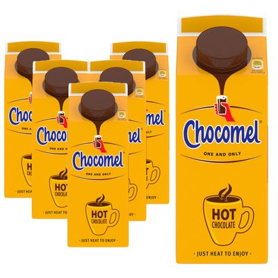Chocomel Dutch Original Creamy Chocolate Milk 750 ml (Pack of 6) Ready-to-Drink Rich Cocoa, Gluten-Free, Vegetarian & Perfect for Everyday Treats