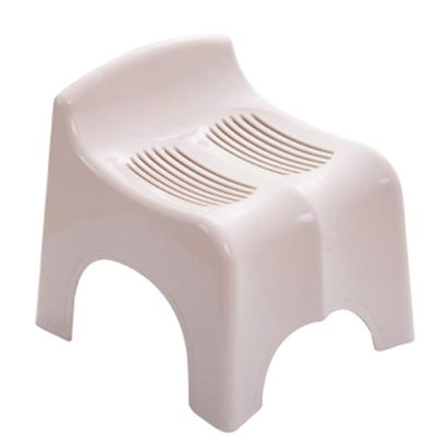 BomDog Foot Stool Ottoman Shower Seat Folding Stool Bath Seat Bench Bathing for Elderly with Drain Hole Bathroom/Pink/31X26X30Cm