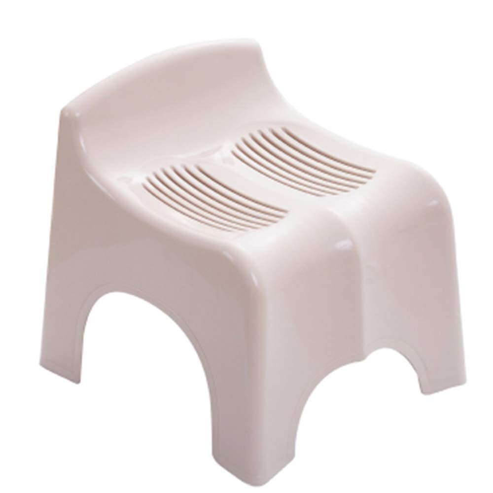 BomDog Foot Stool Ottoman Shower Seat Folding Stool Bath Seat Bench Bathing for Elderly with Drain Hole Bathroom/Pink/31X26X30Cm