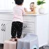 BomDog Foot Stool Ottoman Shower Seat Folding Stool Bath Seat Bench Bathing for Elderly with Drain Hole Bathroom/Pink/31X26X30Cm view 2