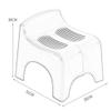 BomDog Foot Stool Ottoman Shower Seat Folding Stool Bath Seat Bench Bathing for Elderly with Drain Hole Bathroom/Pink/31X26X30Cm view 3