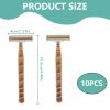 10PCS Disposable Razors, Wheatstraw Razors Biodegradable Single-Use Body and Face Shaver Twin Blades Shave Each Hair Length Safely and In a Skin Friendly Manner Travel-Friendly Grooming Solution view 2