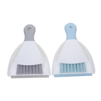 MAGICLULU 4pcs Handheld Broom Dustpan Set Mini Broom and Dustpan for Car Gaps Cleaning Brush Tool for Dormitory Keyboard Window