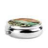 Pill Box 3 Compartments Round Pill Organizer Spring Retro Car Pill Case for Purse Portable Travel Pillbox Metal Small Pill Container for Daily Medicine Supplement Vitamin view 4