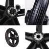 2Pcs 7 Inch Replacement Wheelchair Wheels Black Wheelchair Front Wheels PU Rollator Wheel Wheelchair Replacement Wheel Accessories view 4