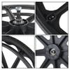 24 Inch Wheelchair Rear Wheel Replacement Integrally Formed Solid Tires Set of 2, Black Wheelchair Accessories with Bearings12.0mm view 3