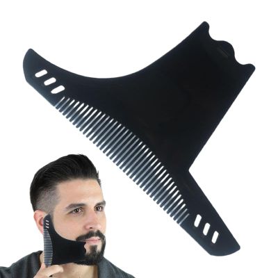 Beard Shaper, Beard Shaping Tool For Men, Beard Guide, Beard Template For Trimming, Beard Stencil With Comb, Bead Styling Tool