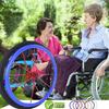 UYSELA 1 Pair Wheelchair Push Rim Covers, Non-Slip Wear-Resistant, Wheelchair Handrim Covers for Improve Grip and Traction, Wheelchair Accessories,005-20in view 2
