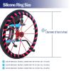 UYSELA 1 Pair 20/22/24 Inch Silicone Wheelchair Push Rim Covers, Non-Slip Wear-Resistant Hand Push Cover, Wheelchair Rear Wheel Cover, Improving Grip and Traction,A-20in view 3