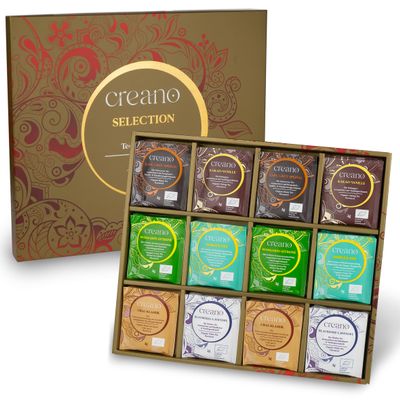 Creano Organic Tea Gift Set 48 Organic Tea Bags in 6 Dreamy Varieties 96 g*