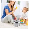 KOMBIUDA Stainless Steel Spittoon Covered Boy Girl Night Urinal Bed Pan for Home Bathroom Portable Commode view 3
