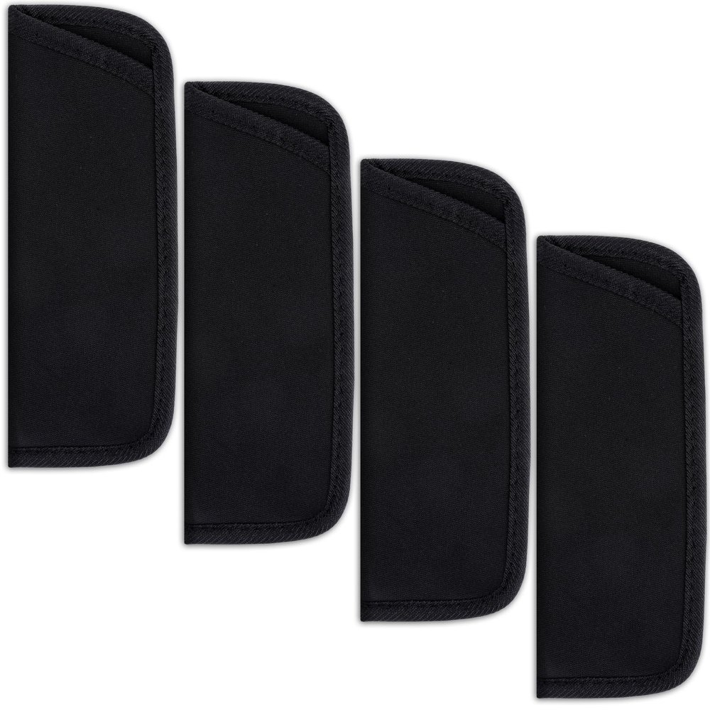 4 Pack Soft Glasses Cases Black Slip in Eyeglasses Cases Sunglasses Case Pouch Holder Travel Protective Case for Glasses Fabric Spectacle Pouch Soft Glasses Sleeve Holder