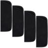 4 Pack Soft Glasses Cases Black Slip in Eyeglasses Cases Sunglasses Case Pouch Holder Travel Protective Case for Glasses Fabric Spectacle Pouch Soft Glasses Sleeve Holder view 1