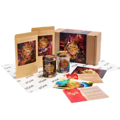 Zouk Barbecue Banquet Kit | Hot BBQ Rub, Tandoori Masala, Chaat Masala, & Piri Piri Spice Mix | BBQ Gifts | Spice Gift Set