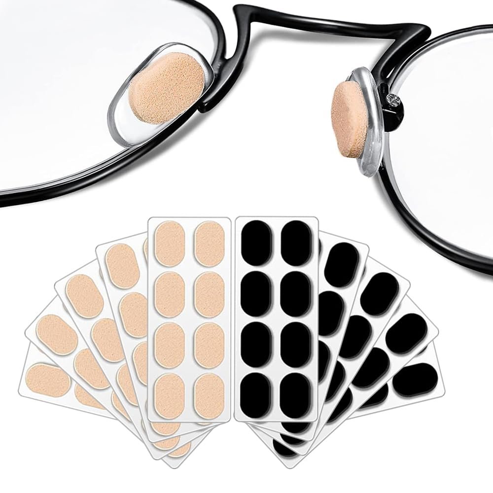 40 Pairs Eye Glasses Nose Pads Self-Adhesive Glasses Nose Grips Anti-Slip Spectacle Nose Pads Soft Foam Nose Cushion Nose Pads for Glasses Sunglasses