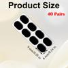 40 Pairs Eye Glasses Nose Pads Self-Adhesive Glasses Nose Grips Anti-Slip Spectacle Nose Pads Soft Foam Nose Cushion Nose Pads for Glasses Sunglasses view 2