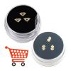Copper Tooth Gems Gold 9 Boxes Form Ultra Thin Veneer Tooth Gem Suppliers Girl Cross Shape Teeth Jewelry view 2