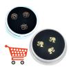 Copper Tooth Gems Gold 9 Boxes Form Ultra Thin Veneer Tooth Gem Suppliers Girl Cross Shape Teeth Jewelry view 3