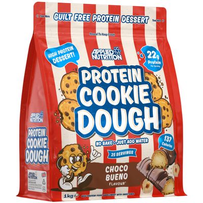 Applied Nutrition Protein Cookie Dough 1kg  High Protein Snack, Over 22g of Protein Per Serving, Ready-to-Eat Low Calorie, Healthy Treat (1kg  25 Servings) (Choco Hazelnut)